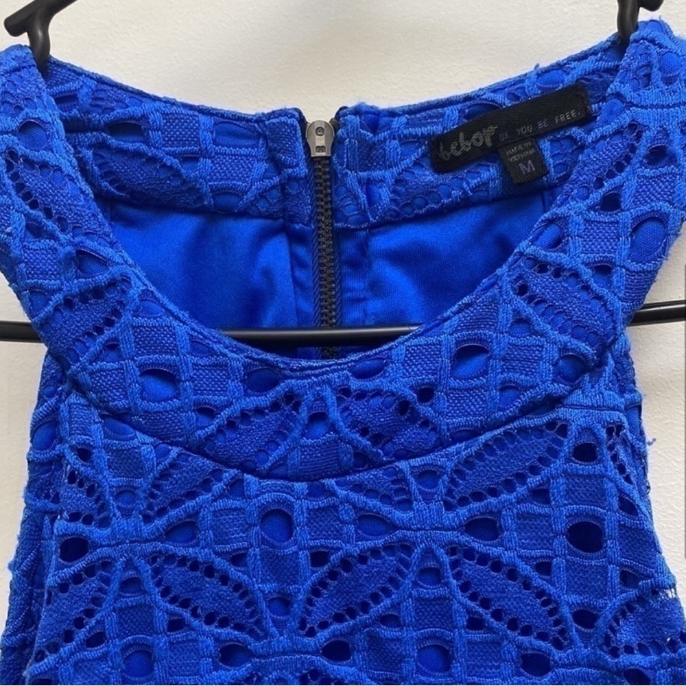 Bebop blue mini summer dress size medium - Picture 3 of 5